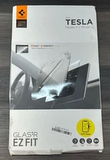 Spigen Tempered Glass Screen Protector (GlasTR EZ Fit) for Tesla Model Y/3 Auto