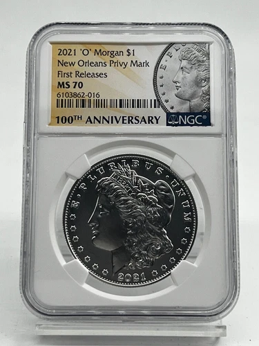 2021 O Morgan Silver Dollar - Privy Mark NGC MS70 RARE FR ~ First Release