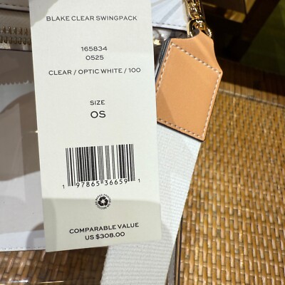 Tory Burch Blake Clear Swingpack Crossbody 165834 | eBay