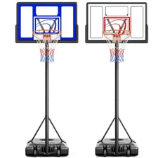 Portable Basketball Hoop with Wheel Basketball Goals 4.4-10 FT Height Adjustable