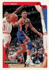 1997-98 Collector's Choice New Jersey Nets Basketball Card #85 Kevin Edwards