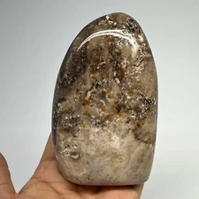 366g,4.4"x2.8"x1.5" Black Opal Freeform Polished Gemstone @Madagascar,B21061