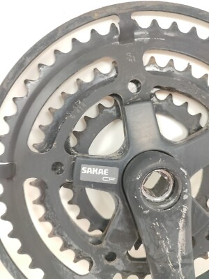 Vintage Crankset MTB Sakae CF Triple 48 38 28 | eBay