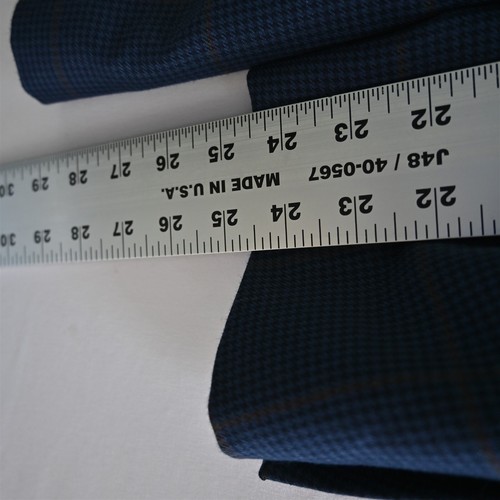 NEW Alan Flusser 42R Navy Check Windowpane Mens Sport Coat Suit Jacket - Picture 9 of 24