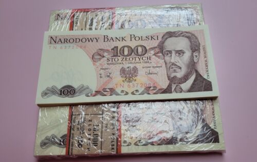 100 Zlotych Zl 1988 Serie TN WARYNSKI Banknote POLEN Geldschein Bankfrisch TOP - Bild 2 von 7