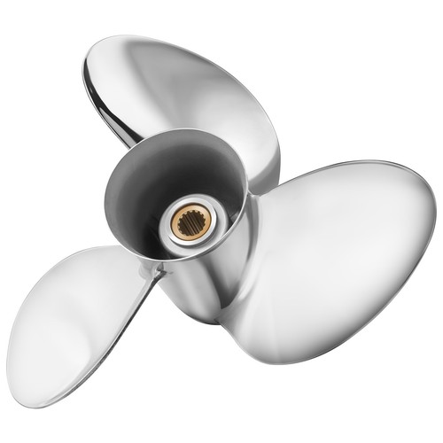 14 1/4 x 18 Stainless Outboard Boat Propeller for Suzuki 150-250 HP 15 Tooth RH - Picture 4 of 7