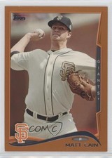 2014 Topps Hanger Pack Orange Matt Cain #347 10wj