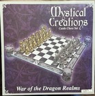 2000 Mystical Creations Dragon Castle Chess Set WAR OF DRAGON REALMS Glass Board — photo 1