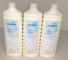 Avon Senses Sensitive Skin Bubble Bath 3 Bottles 24 oz. Ea New Sealed Peau