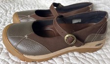 Keen "Presidio" Mary Jane Flats Dark Earth Leather Size 9.5