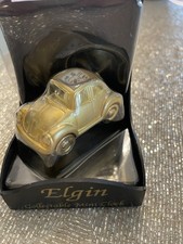 Vintage Elgin Volkswagen Vw Beetle Bug Car Collectible Gold Tone Mini Desk Clock Vintage Elgin Volkswagen Vw Beetle Bug Car Collectible Gold Tone Mini Desk Clock