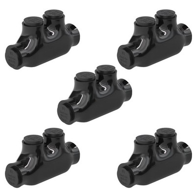 5PCS 2 Port Insulated Wire Connector, Inline Splice, Multi Tap Cable Connecto...