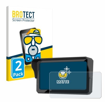 2x Schutzfolie Matt für Carpuride W602BS Pro Displayschutz Antireflektierend