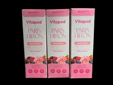 Lot of 3 VITAPOD Paris Hilton Refill Pods Radiant Rose 7 Pods/box, 21 Total 