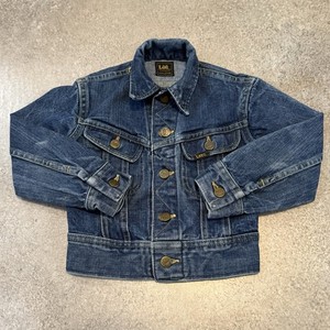 True Vintage 70s Lee Riders Sanforized Denim Jacket Size 4/5 Western Button Up