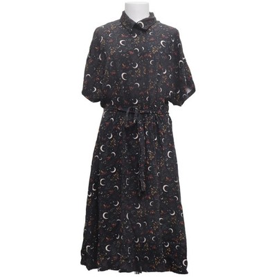 Disturbia, Blusenkleid, Größe: 42, Schwarz/Mehrfarbig, Print, Damen #k4F
