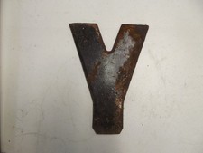 Vintage Metal 7.5 Tall Marquee Letter Y buying one 