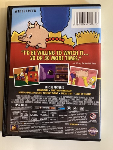 2 DVDs: The Simpsons Movie & Where the Wild Things Are - Free Shipping - Foto 5 di 11