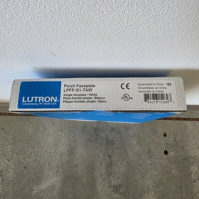 Lutron LPFP-S1-TAW - Single Pico Abdeckplatte - weiß - neu & versiegelt - kostenloser Versand