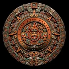 Mexico Aztec Empire Angel Colorized 5 oz .999 Fine Copper MAYAN CALENDAR INSTOCK