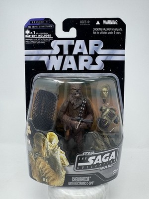 2006 Star Wars CHEWBACCA & ELECTRONIC  C-3PO #054 The Saga Collection Figure