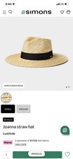 Lot Of 100 Brixton Joanna Short Brim Sun Hat Women's Honey Wheat Straw Summer