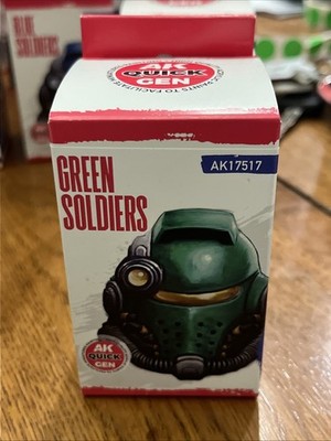 AK Interactive #AK17517 Quick Gen Set (4) Green Soldiers