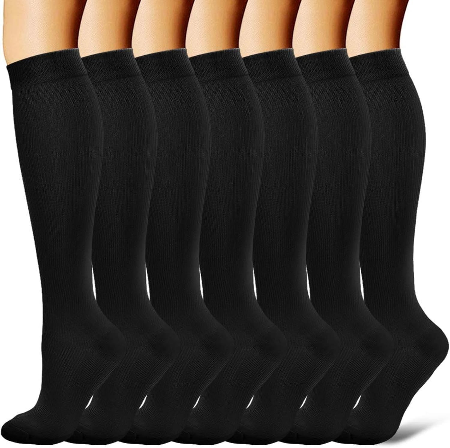 Compression Socks for Men Women Circulation Support 15-20mmHg Athletic Running