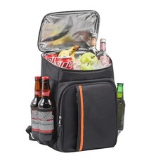 Large Insulated Cooler Backpack Portable Water Repellent Thermal Food Bag Double