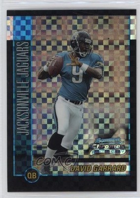 2002 Bowman Chrome X-Fractor 73/250 David Garrard #116 Rookie RC nd3