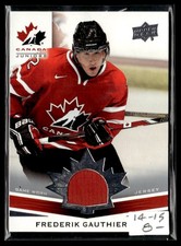 2014-15 Upper Deck Team Canada Juniors Base Jerseys Frederik Gauthier Canada