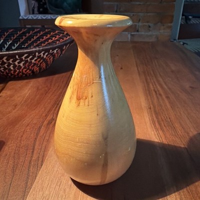 Bird s Eye Maple Bud Vase- Hand Turned- Gorgeous- 6 