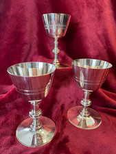Kelch, Messkelch, Abendmahlskelch, versilbert, 3 identische Kelche, Preis f&uuml;r 1