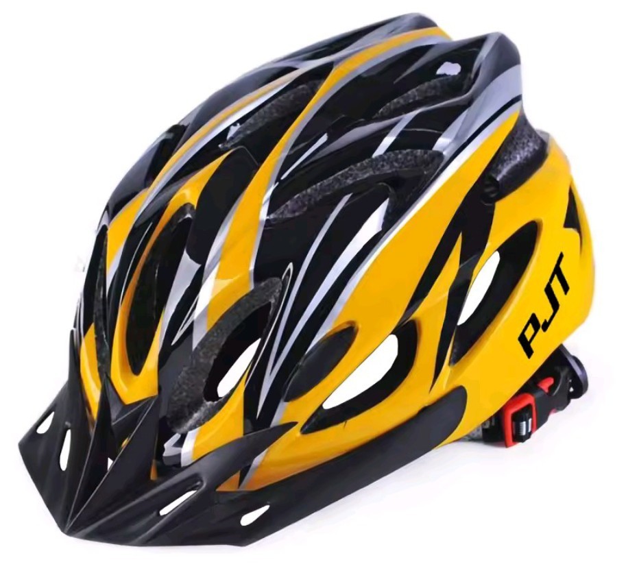 Adult Bicycle Bike Cycling Helmet Size Large 56-62 cm Yellow Black Silver Logo