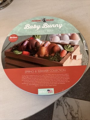 Nordic Ware Baby Bunny Cakelet Pan - Brand New In Packaging