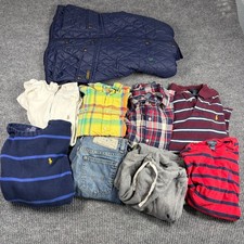 Polo Ralph Lauren Kids Boys 9pc Lot Size M-XL Jeans Sweater Shirts Vest Jacket