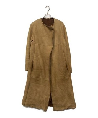 MAX MARA No Collar Sheepskin Coat