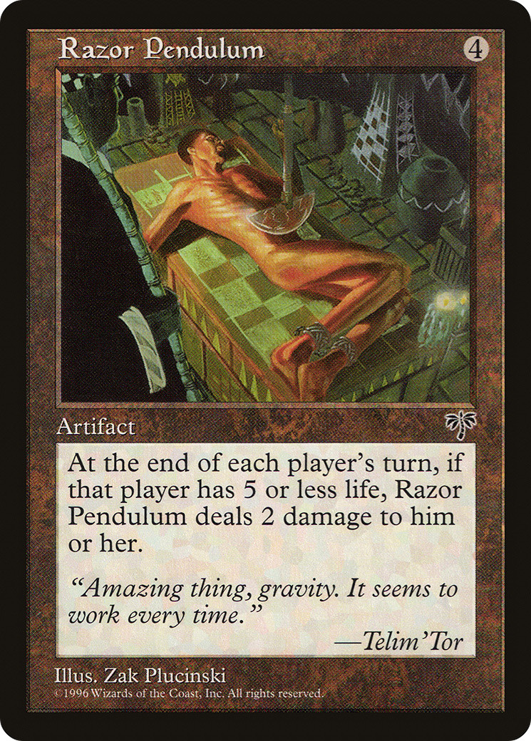 Razor Pendulum (MP) Mirage MIR Magic MTG