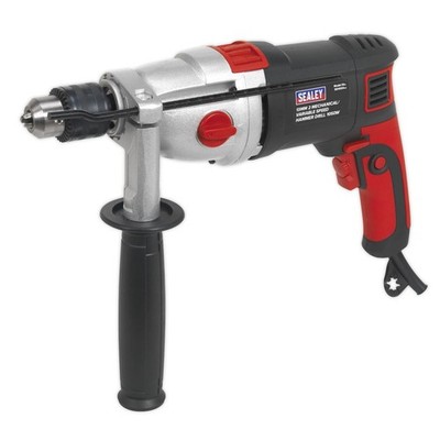 Sealey Hammer Drill �13mm 2 Mechanical/Variable Speed 1050W/230V SD1000
