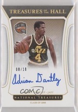 2021-22 National Treasures of the Hall Gold 8/10 Adrian Dantley Auto HOF 07fs