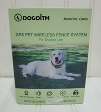 DOGOITM Wireless GPS Electric Dog Fence Pet Containment System Shock Collar