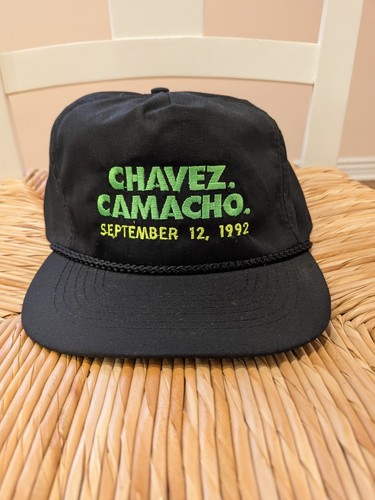 Vintage 1992 Julio Cesar Chavez V Hector "Macho" Camacho Hat NEW
