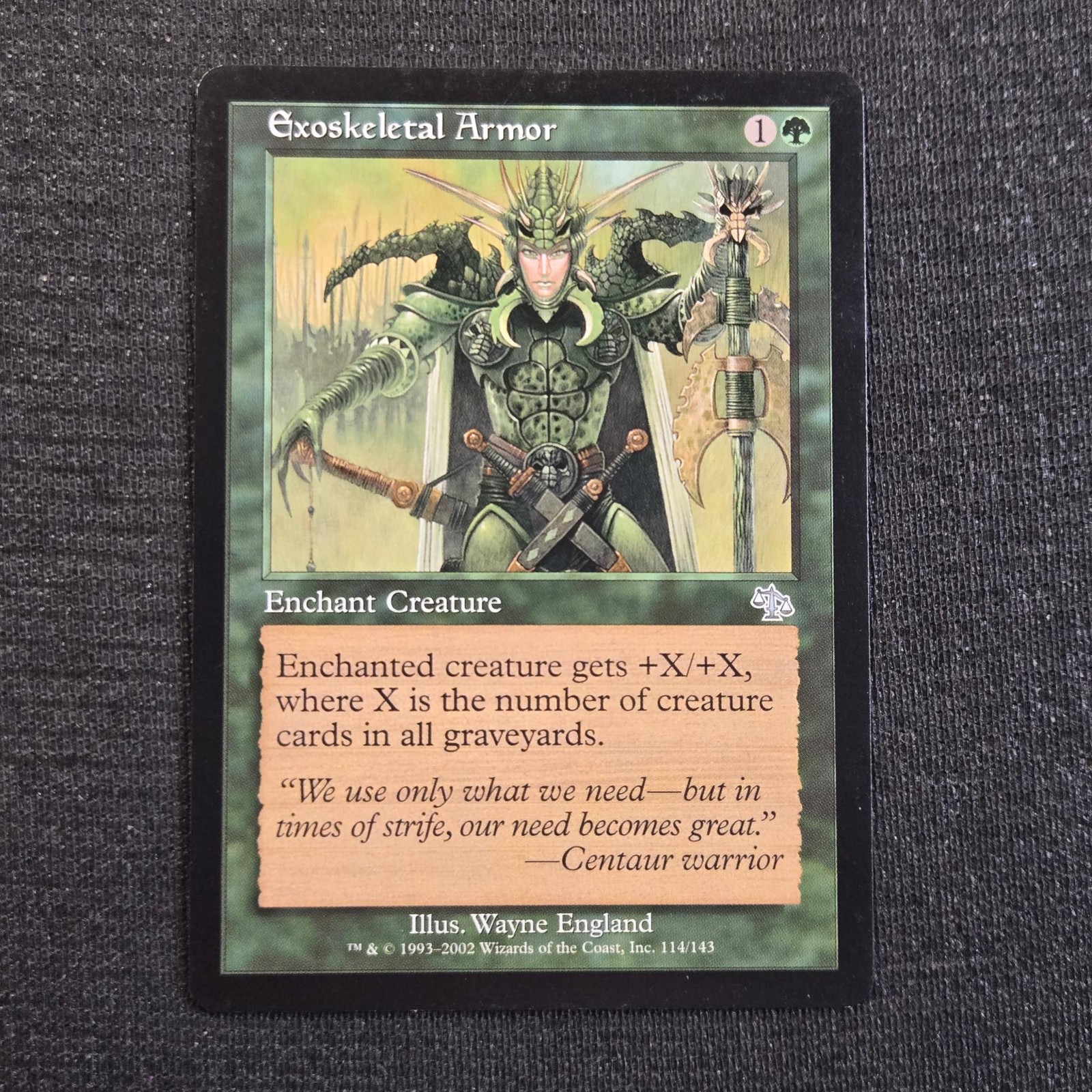 Magic: The Gathering Judgment Exoskeletal Armor Uncommon 114 Near Mint
