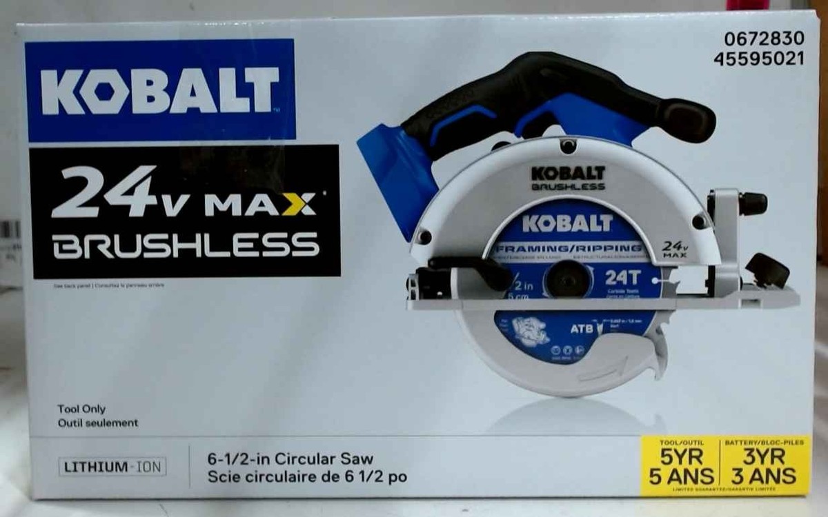 Kobalt Battery Powered Circular Saw Lowes NEW Kobalt 24-Volt Max