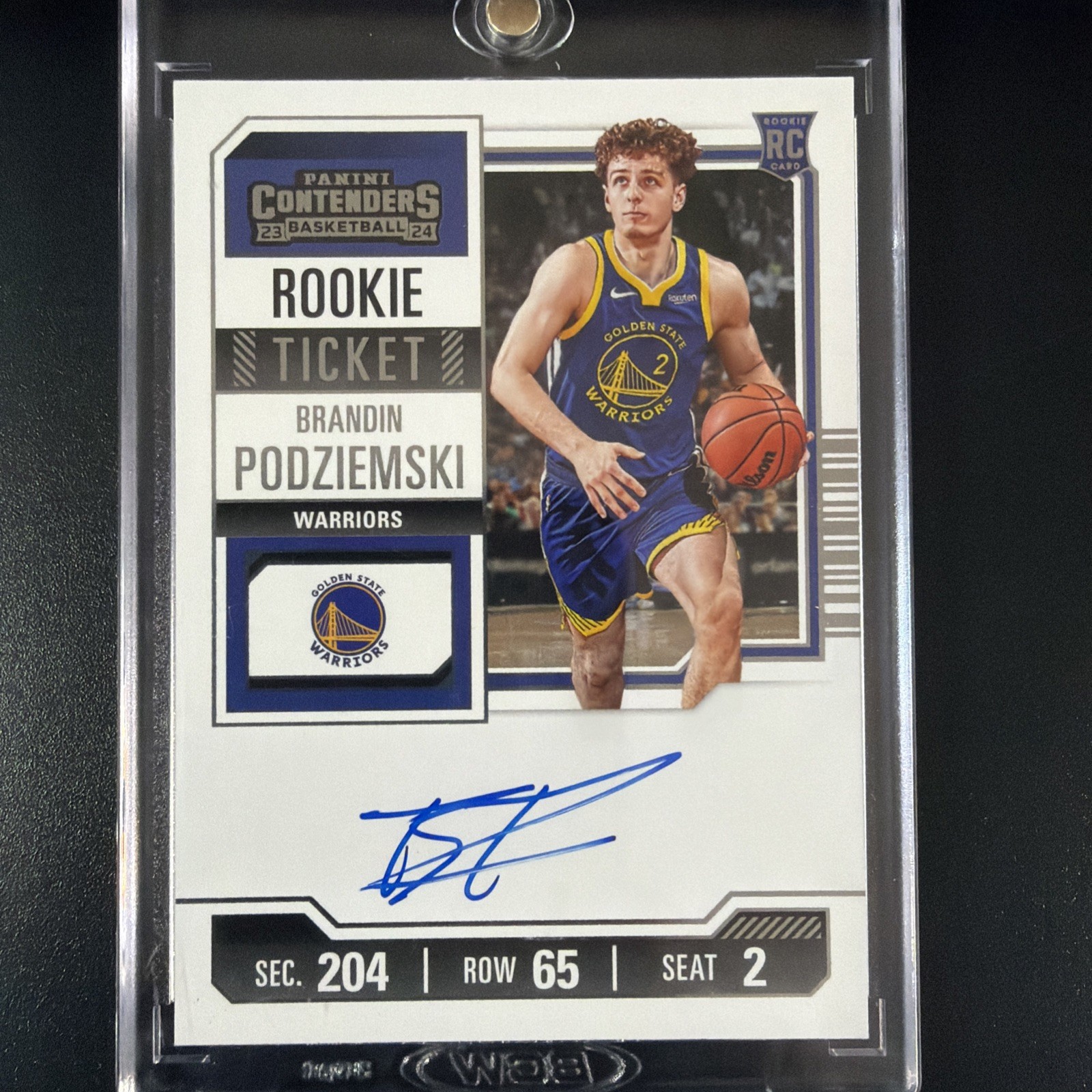 2023-24 CONTENDERS ROOKIE TICKET - BRANDON PODZIEMSKI - ON CARD AUTO - Mint Cond