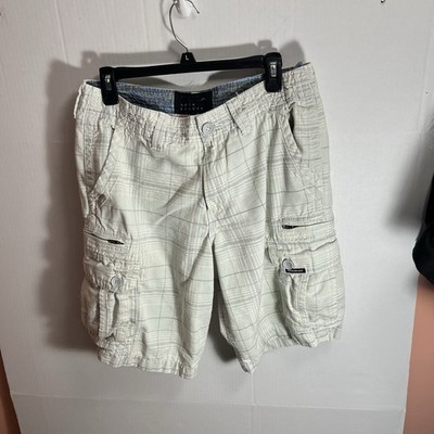 Quicksilver Plaid Cargo Shorts Men s Size 32