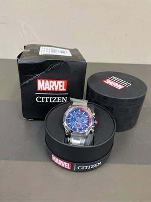 Citizen Avengers Marvel Spiderman Mens Chronograph Silver Tone Stainless Steel 1