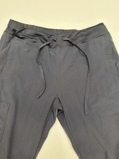 Barco One Scrub Pants Women S Gray Drawstring Stretch Cargo 28x30. 5024