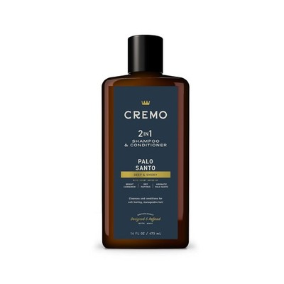 Cremo Palo Santo Barber Grade 2-n-1 Shampoo & Conditioner, Notes of Bright Carda
