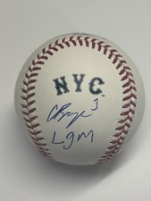 Carson Benge Signed Rawlings Official Mets City Connect Baseball Inscribed JSA